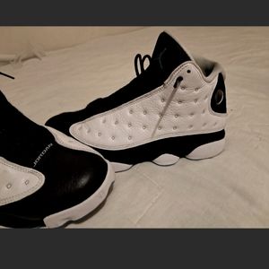 Air Jordan retro 13's he's got game obsidian blue and white
